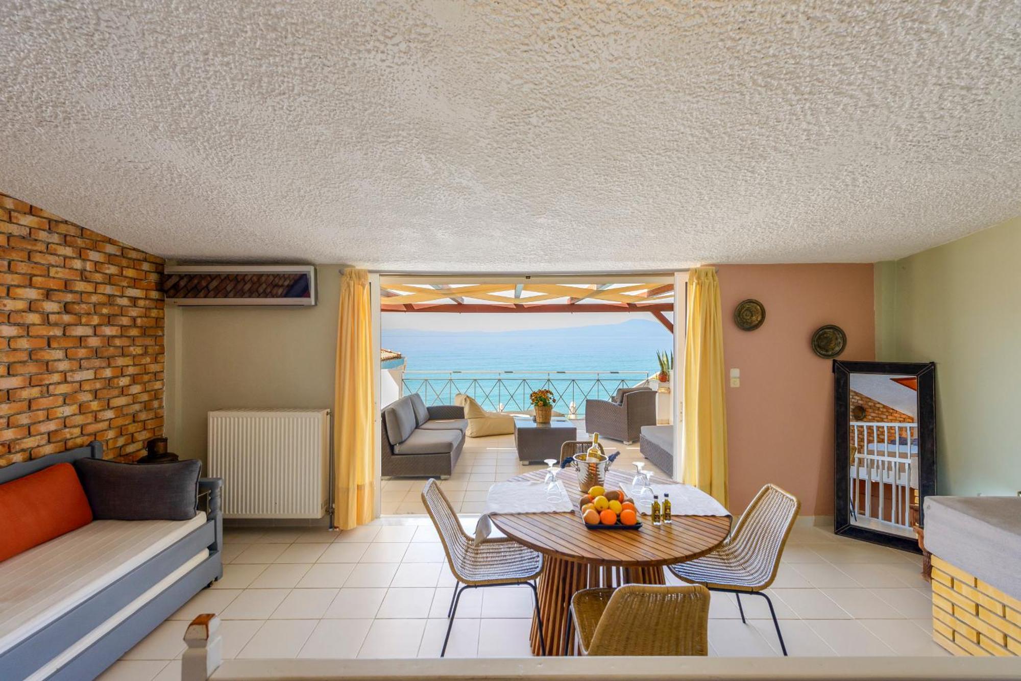 Апартаменты Agali 2 Superior Mezonet Front Of The Sea Акрогиали Экстерьер фото